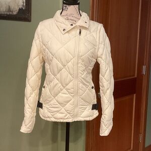 Marc New York Women's Ivory Quilted Puffer Jacket/Vest, Sz XS